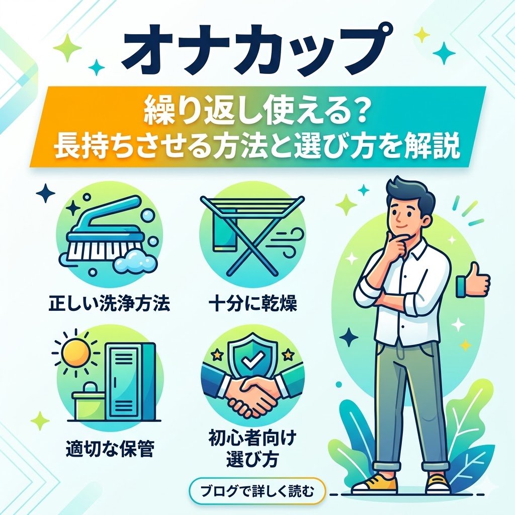 【FAQ】オナカップ 繰り返し 使える