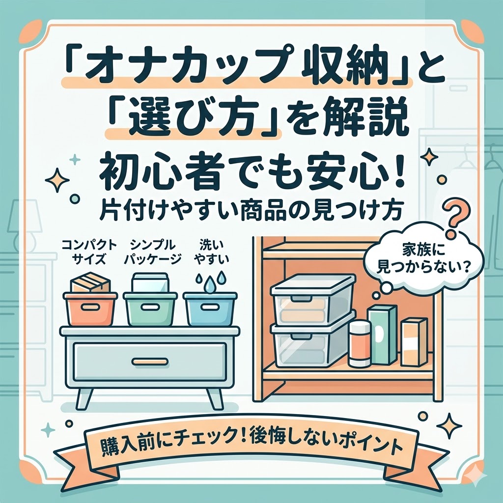 【FAQ】オナカップ 収納しやすい